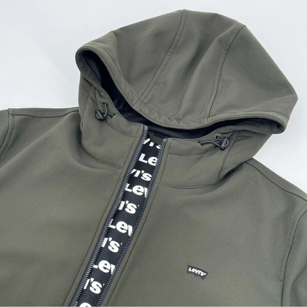 LEVIS Hooded Softshell Full Zip Bomber Jacket - Picture 11 of 15